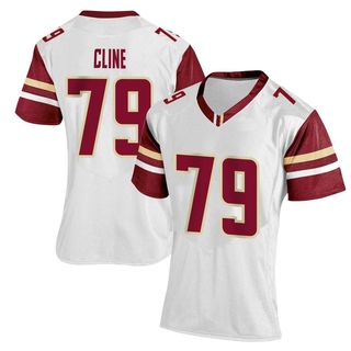 Kevin Cline Replica White Women's Boston College Eagles Women Football Jersey