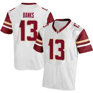 Khris Banks Replica White Youth Boston College Eagles Football Jersey