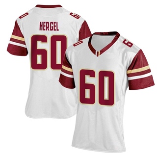 Kyle Hergel Replica White Women's Boston College Eagles Women Football Jersey