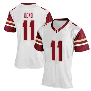 Lewis Bond Replica White Women's Boston College Eagles Women Football Jersey