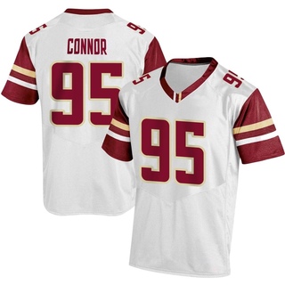 Liam Connor Replica White Men's Boston College Eagles Football Jersey