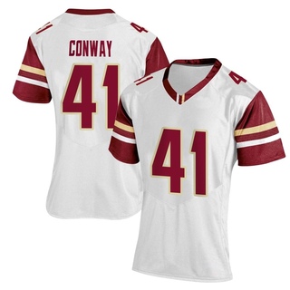 Liam Conway Replica White Women's Boston College Eagles Women Football Jersey