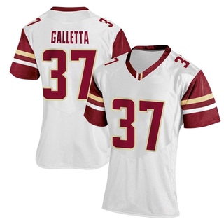 Logan Galletta Replica White Women's Boston College Eagles Women Football Jersey