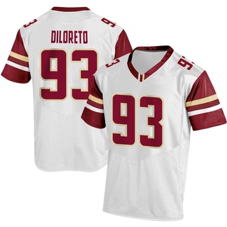 Loren DiLoreto Replica White Youth Boston College Eagles Football Jersey