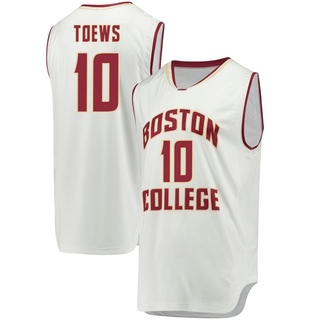 Luka Toews Replica White Men's Boston College Eagles Basketball Jersey