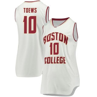 Luka Toews Replica White Women's Boston College Eagles Basketball Jersey