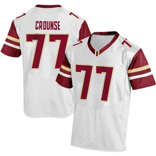 Michael Crounse Replica White Men's Boston College Eagles Football Jersey