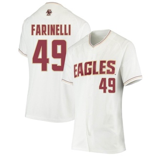 Michael Farinelli Replica White Women's Boston College Eagles Performance Baseball Jersey