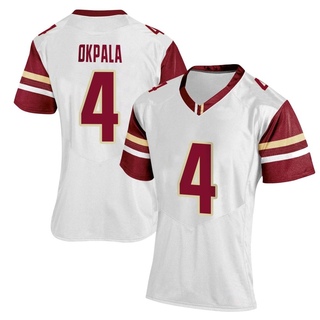 Neto Okpala Replica White Women's Boston College Eagles Women Football Jersey