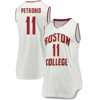 Nick Petronio Replica White Women's Boston College Eagles Basketball Jersey