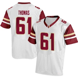 Nick Thomas Replica White Men's Boston College Eagles Football Jersey