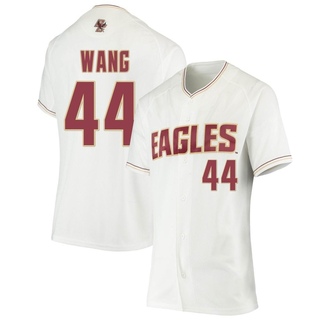 Nick Wang Replica White Women's Boston College Eagles Performance Baseball Jersey