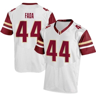 Palaie Faoa Replica White Men's Boston College Eagles Football Jersey