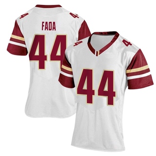 Palaie Faoa Replica White Women's Boston College Eagles Women Football Jersey