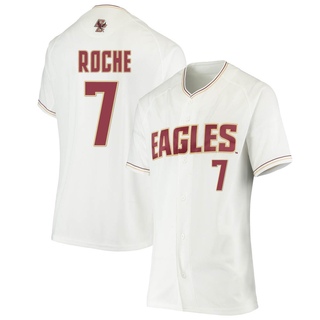 Patrick Roche Replica White Women's Boston College Eagles Performance Baseball Jersey