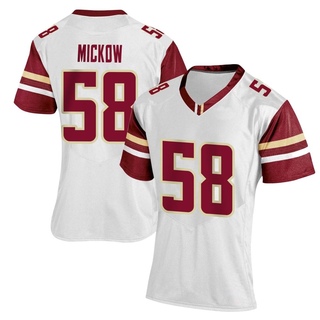 Ryan Mickow Replica White Women's Boston College Eagles Women Football Jersey