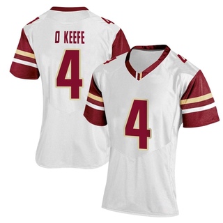 Ryan O'Keefe Replica White Women's Boston College Eagles Women Football Jersey