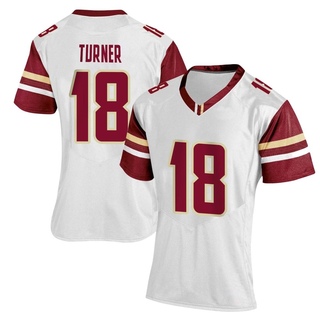 Ryan Turner Replica White Women's Boston College Eagles Women Football Jersey