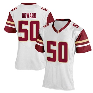 Sean Howard Replica White Women's Boston College Eagles Women Football Jersey