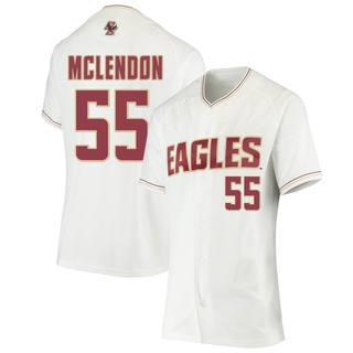 Stephen McLendon Replica White Women's Boston College Eagles Performance Baseball Jersey