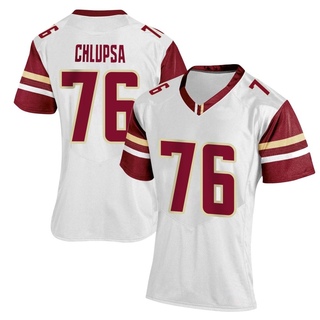 Tanner Chlupsa Replica White Women's Boston College Eagles Women Football Jersey