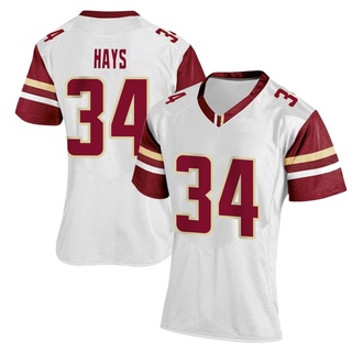 Tim Hays Replica White Women's Boston College Eagles Women Football Jersey