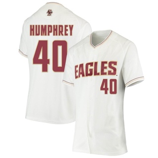 Tony Humphrey Replica White Women's Boston College Eagles Performance Baseball Jersey