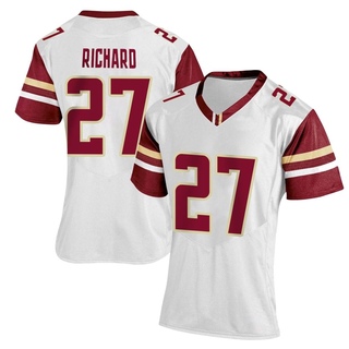 Turbo Richard Replica White Women's Boston College Eagles Women Football Jersey