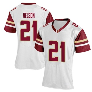 Victor Nelson Replica White Women's Boston College Eagles Women Football Jersey